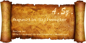Augusztin Szilveszter névjegykártya